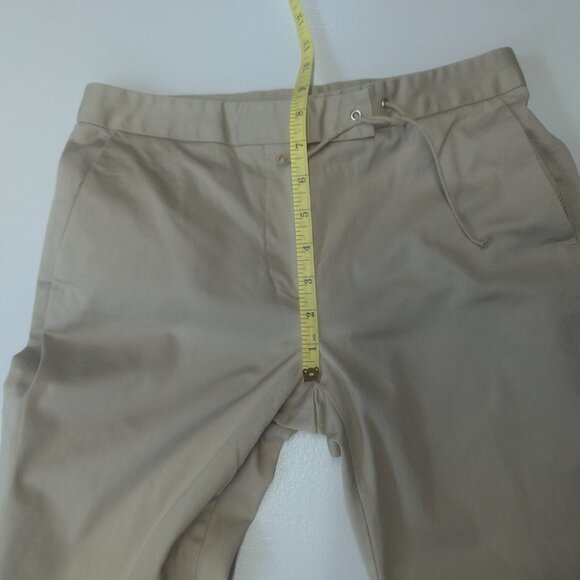 Poleci Size 2 Khaki Silk and Cotton Pants - Picture 10 of 16